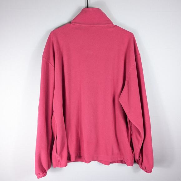 USA Made SF San Francisco Embroidered Pink Fleece Jacket XL Full Zip Warm Cozy - Picture 5 of 5